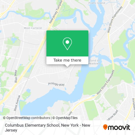 Columbus Elementary School map