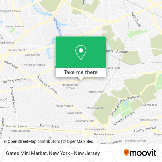 Mapa de Gates Mini Market