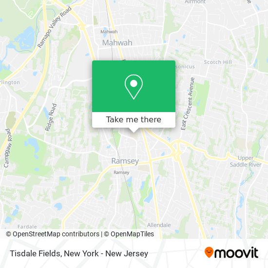 Tisdale Fields map