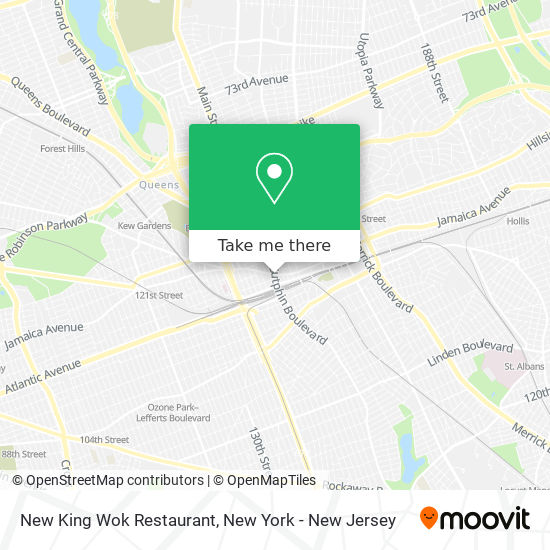 Mapa de New King Wok Restaurant