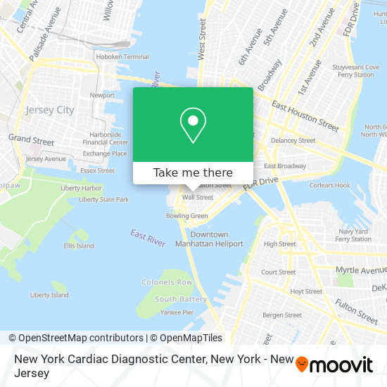 Mapa de New York Cardiac Diagnostic Center