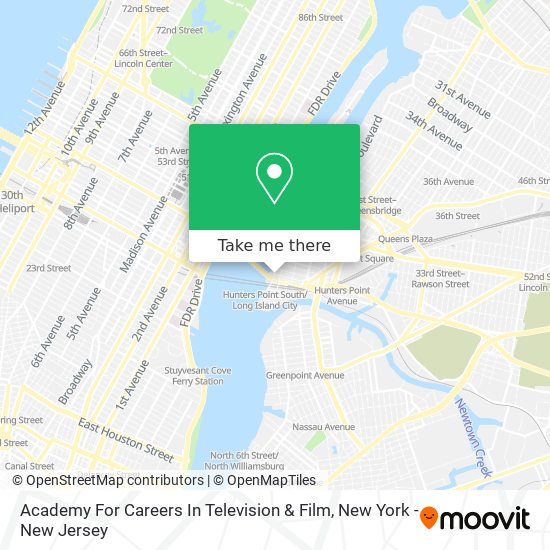 Academy For Careers In Television & Film map