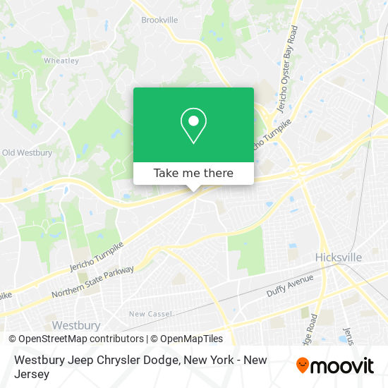 Westbury Jeep Chrysler Dodge map