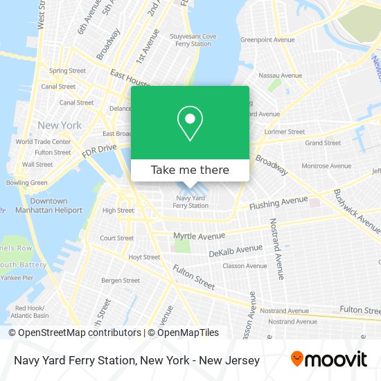 Mapa de Navy Yard Ferry Station