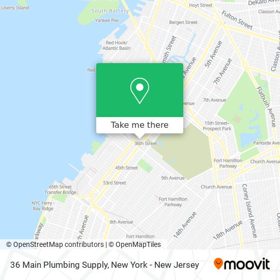 36 Main Plumbing Supply map