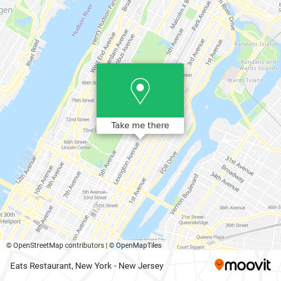 Eats Restaurant map