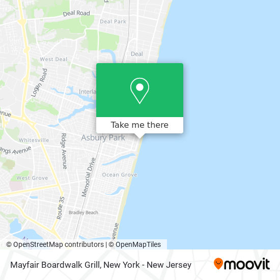 Mapa de Mayfair Boardwalk Grill