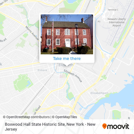 Mapa de Boxwood Hall State Historic Site