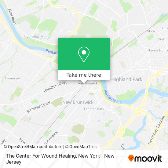 Mapa de The Center For Wound Healing