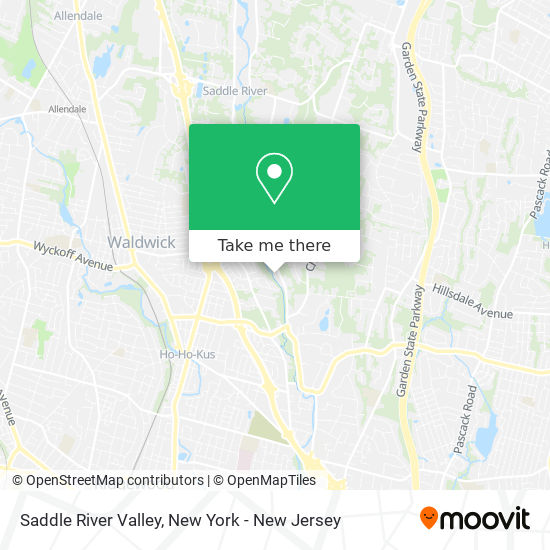 Saddle River Valley map