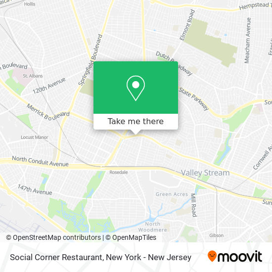Mapa de Social Corner Restaurant