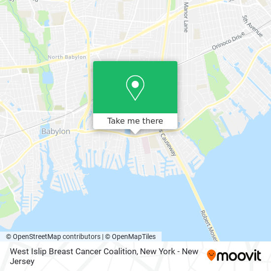 Mapa de West Islip Breast Cancer Coalition