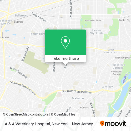 A & A Veterinary Hospital map