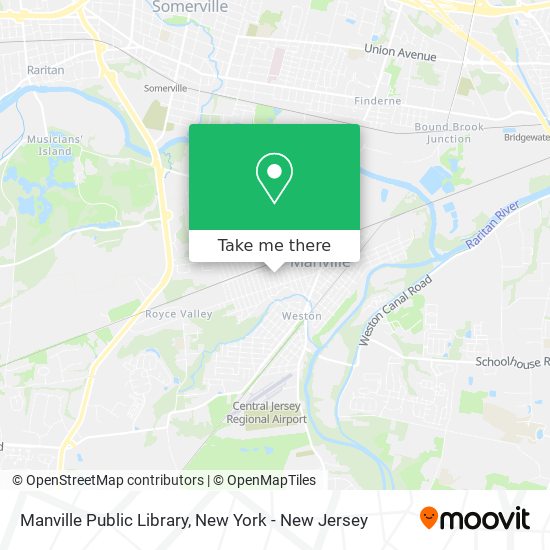 Manville Public Library map