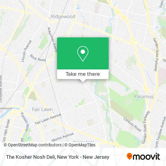 Mapa de The Kosher Nosh Deli