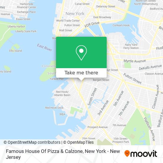 Mapa de Famous House Of Pizza & Calzone