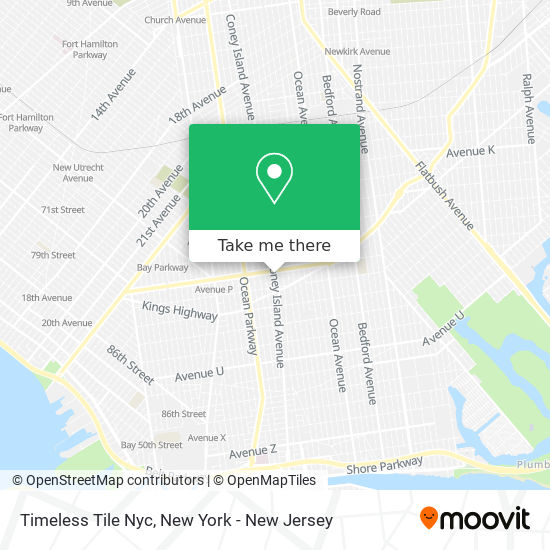 Timeless Tile Nyc map