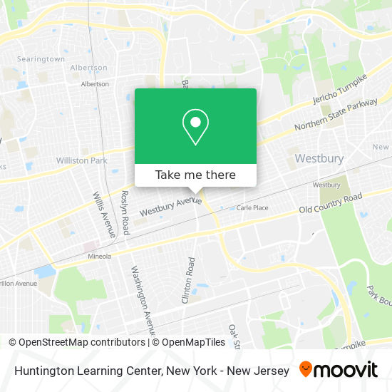 Huntington Learning Center map