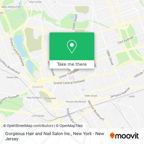 Gorgeous Hair and Nail Salon Inc. map