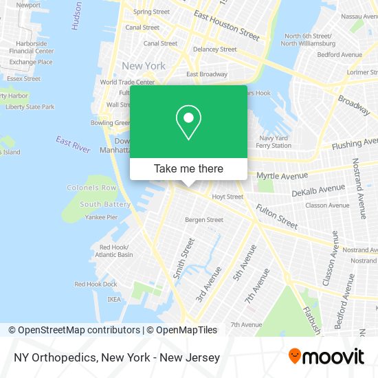 NY Orthopedics map