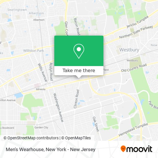 Men's Wearhouse map