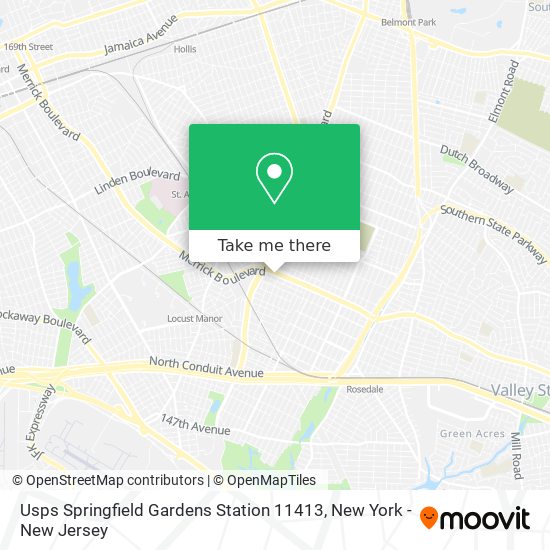 Mapa de Usps Springfield Gardens Station 11413