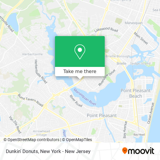 Dunkin' Donuts map