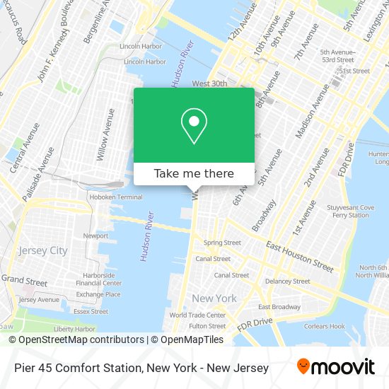 Pier 45 Comfort Station map