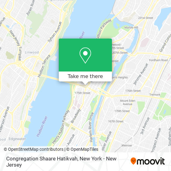 Congregation Shaare Hatikvah map