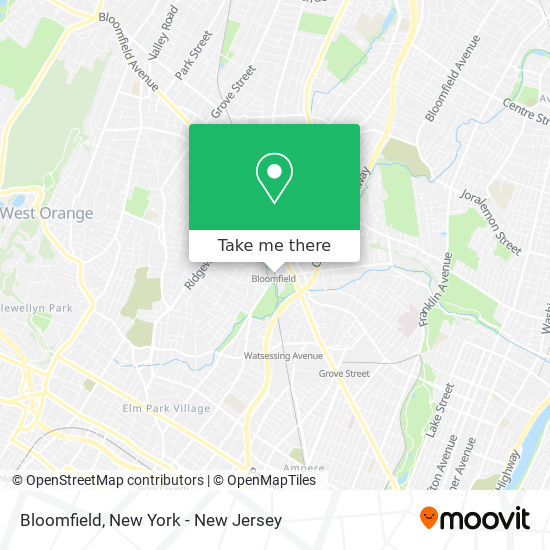 Bloomfield map