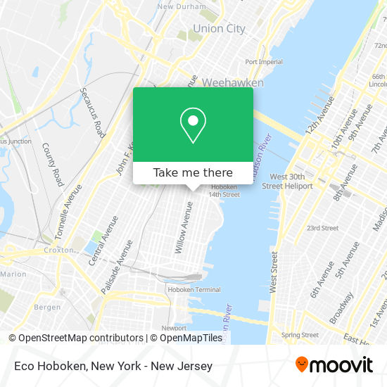 Eco Hoboken map