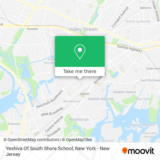 Yeshiva Of South Shore School map