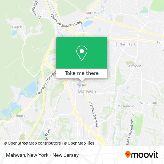 Mapa de Mahwah