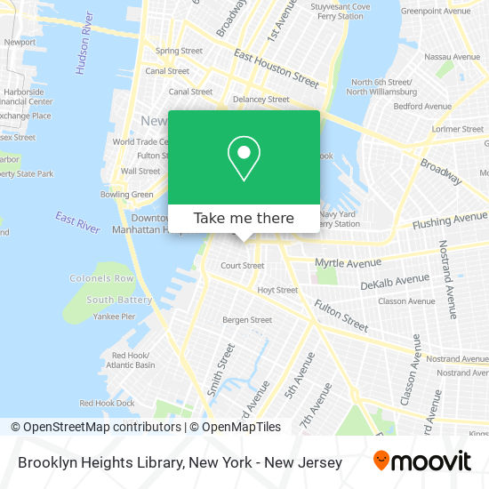 Brooklyn Heights Library map