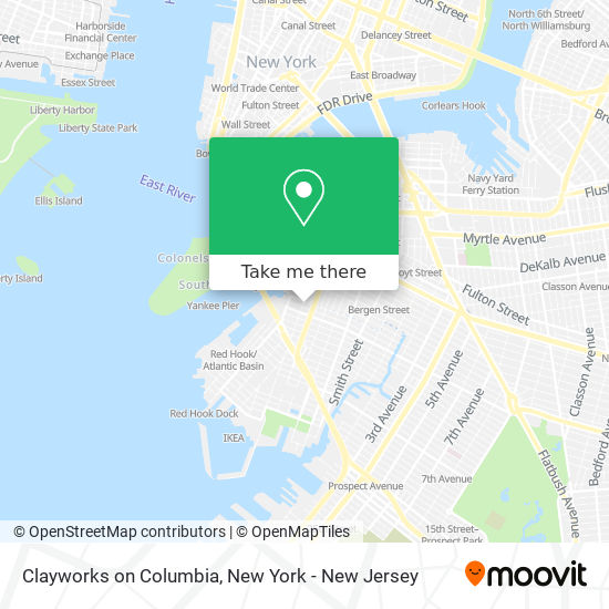 Clayworks on Columbia map