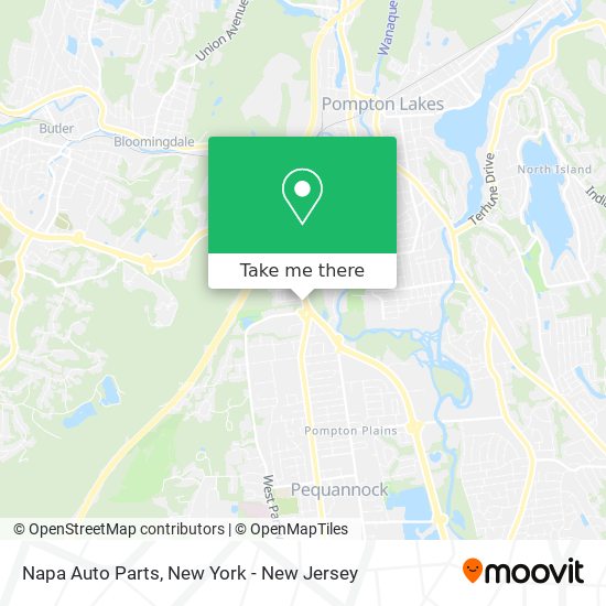 Mapa de Napa Auto Parts