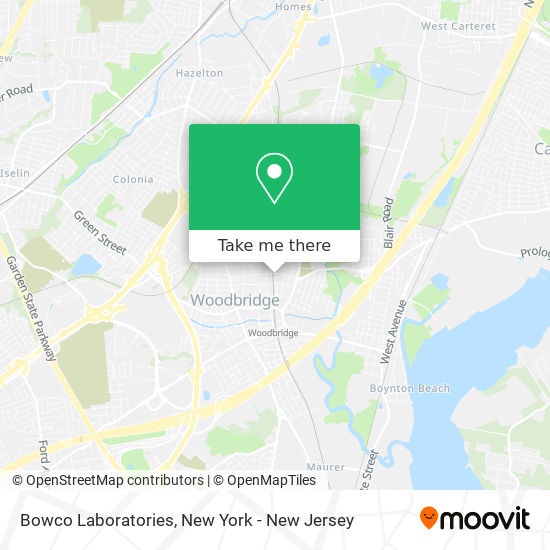 Bowco Laboratories map