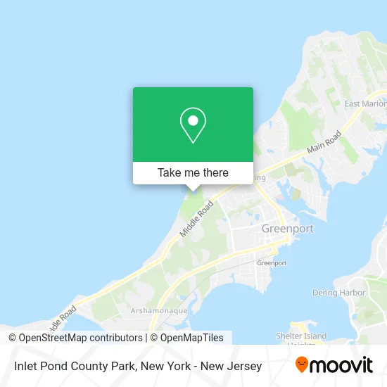 Inlet Pond County Park map