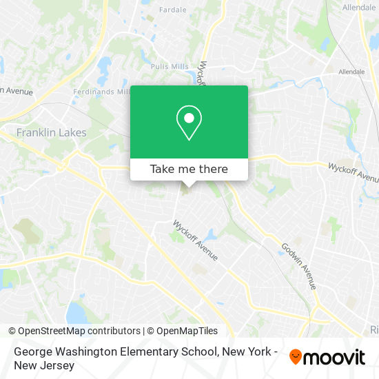 Mapa de George Washington Elementary School