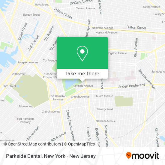 Parkside Dental map