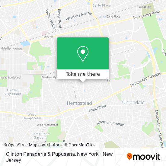 Clinton Panaderia & Pupuseria map