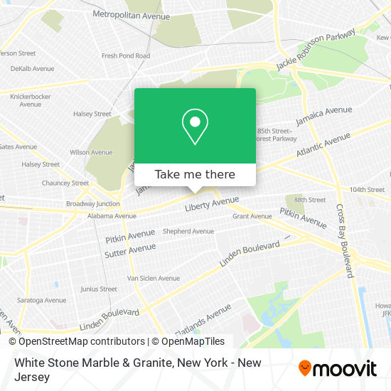 Mapa de White Stone Marble & Granite