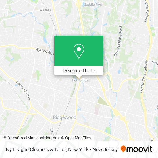 Ivy League Cleaners & Tailor map