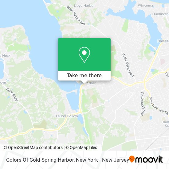 Colors Of Cold Spring Harbor map