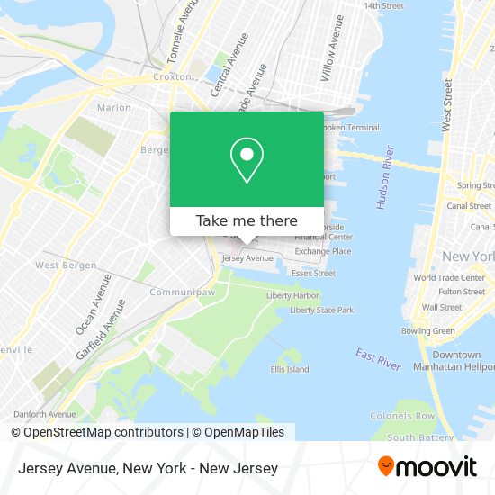 Jersey Avenue map