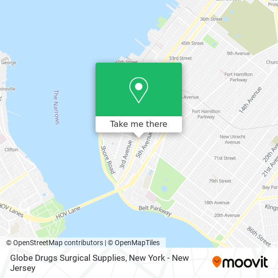 Mapa de Globe Drugs Surgical Supplies