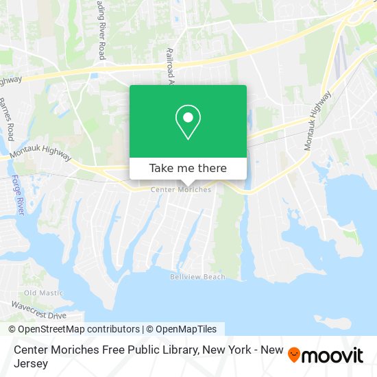 Center Moriches Free Public Library map