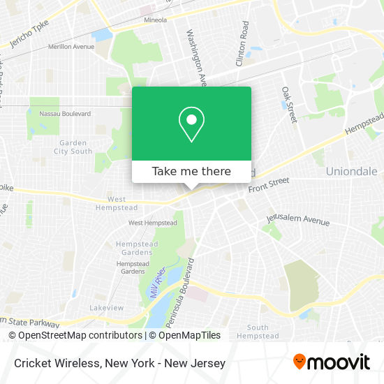 Mapa de Cricket Wireless