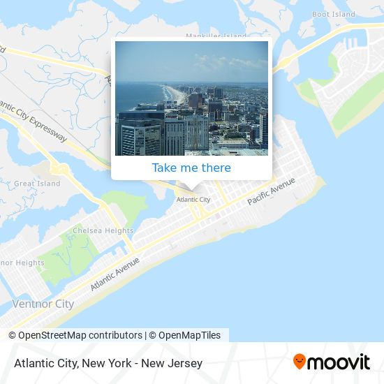 Mapa de Atlantic City