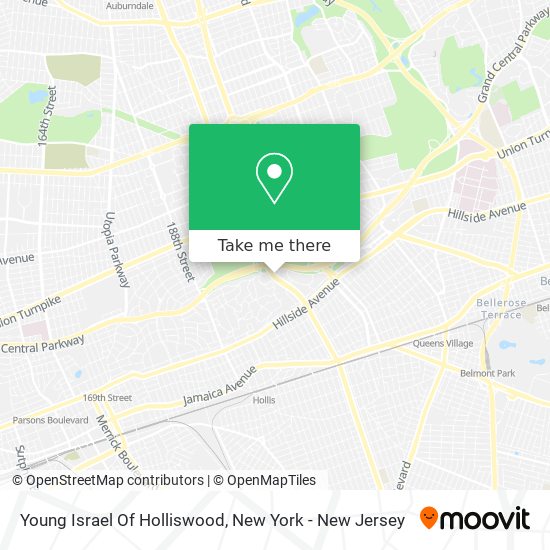 Young Israel Of Holliswood map